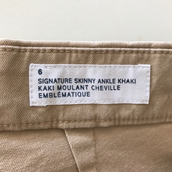 GAP - NWT Signature Skinny Ankle Khaki Pant in Golden Khaki - Picture 3 of 5